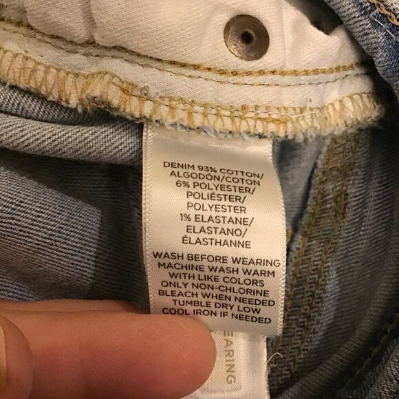 LOFT 4 (27) Skinny Jeans Women’s Distressed Frayed Hems Light Wash Stretch - Picture 9 of 11